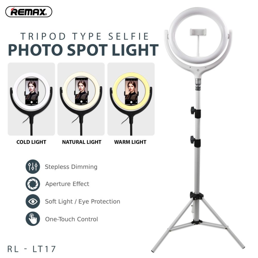 REMAX 26CM WITH STAND LIFE DESKTOP SELFI SPOT LIGHT RL-LT17
