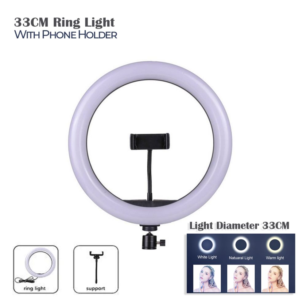 33cm_led_studio_camera_ring_light_photography_with_mobile_holder