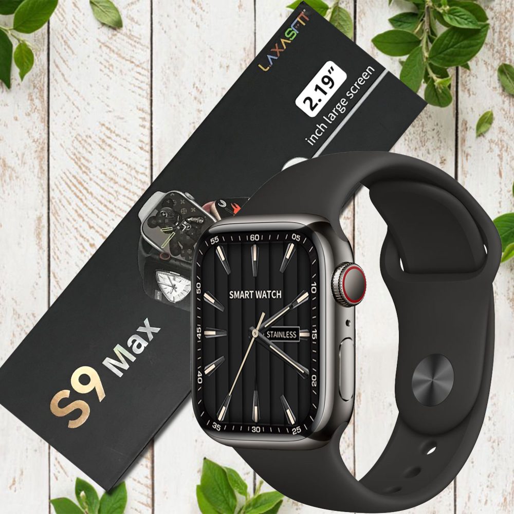 s9_max_219_inch_display_series_9_smart_watch_laxasfit_app_black