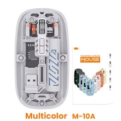 new_transparent_m-10a_wireless__bluetooth_dual_mode_rechargeable_mouse