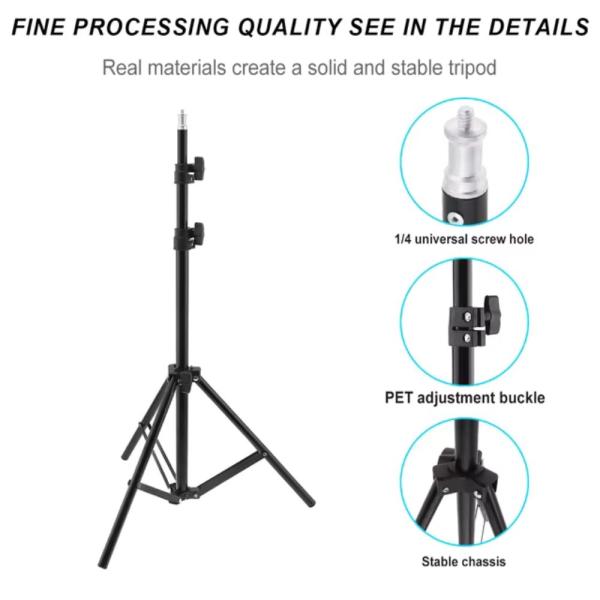 SELFIE RING LIGHT PORTABLE TRIPOD STAND